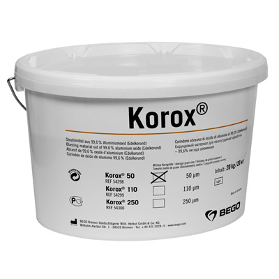 Korox® 50  Edelkorund-Abstrahlmittel (99,6% Alu-Oxid)