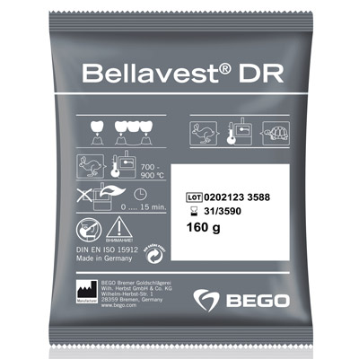 Bellavest DR - Universal-Einbettmasse für K+B-Technik, 80 x 160-g-Beutel