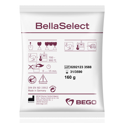 Bellavest DR - Universal-Einbettmasse für K+B-Technik, 30 x 160-g-Beutel